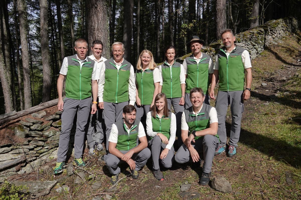 Gruppenbild der Nationalpark-Mitarbeiter
